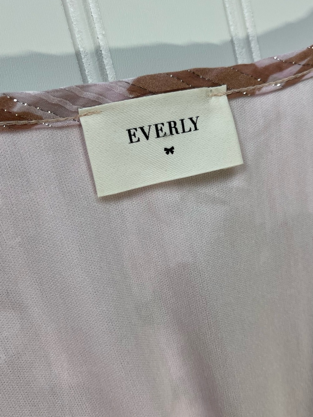 Francesca's Everly Floral Metallic Lurex Shimmer Dress | Size Large - Picture 8 of 9